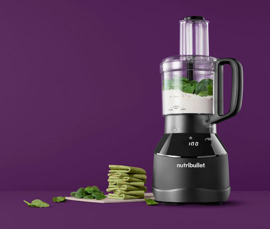 NutriBullet Μπλέντερ με Πλαστική Κανάτα 1.8 lt 1500W Μαύρο NBF580B