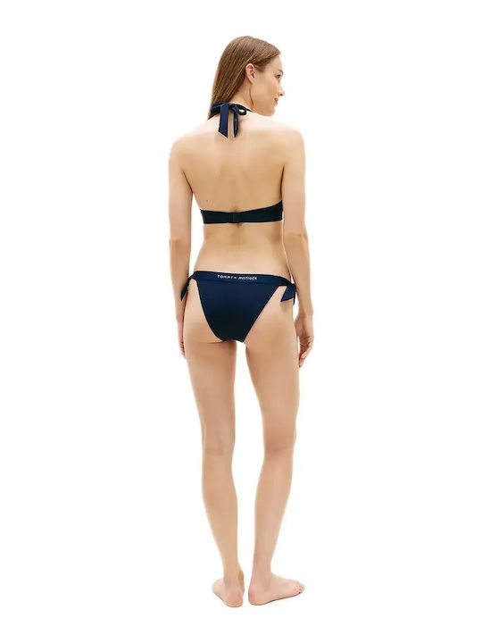Bikinihosen Slip mit Schnürung Dunkelblau