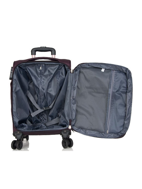 Xplorer Valiză De Călătorie De Cabină Din Material Textil Bordo Închis Cu 4 Roți Înălțime 55 Cm