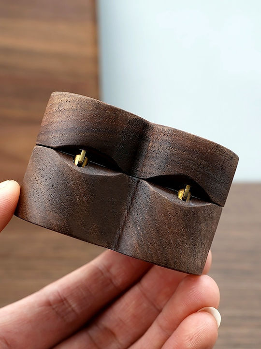 Κουτί Κοσμημάτων Ξύλινο 6x5x3.5cm