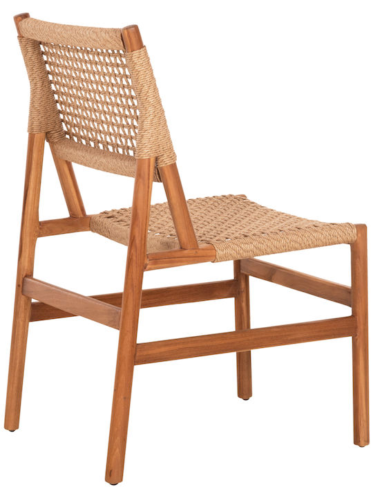 Scaun de Exterior din Lemn Diniz Natur 48x60x84cm