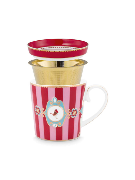 PiP Studio Κούπα Κεραμική Κόκκινη 300ml