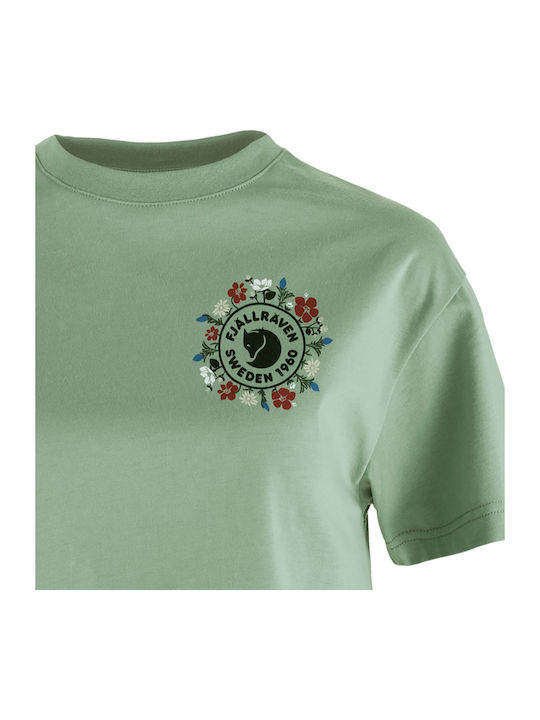 Logo Дамско Тениска Misty Green