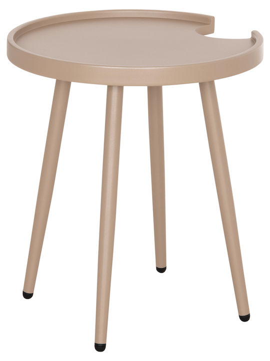 Hilfsmittel Garten- und Terrassentisch aus Aluminium Teroc Cappuccino 47x47x53cm