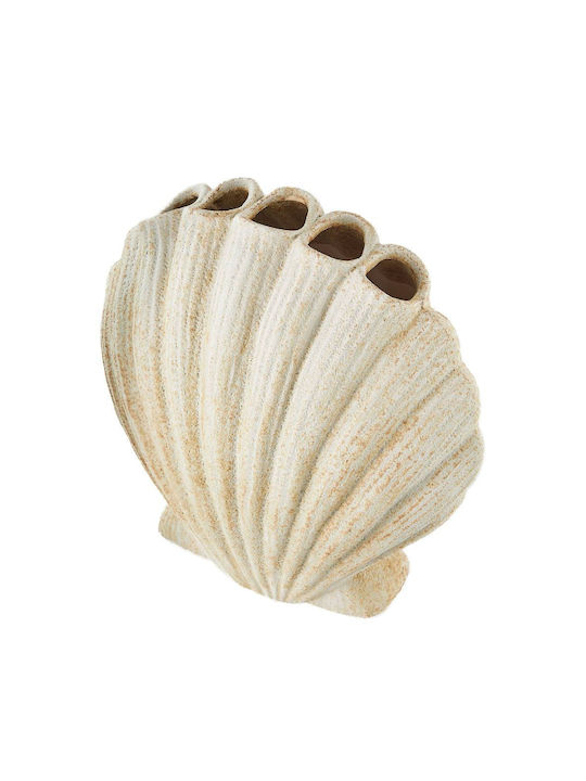 Butlers Dekorative Keramikvase Coral Coast Beige 14x26xH26cm