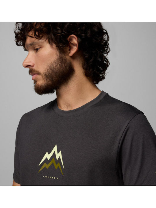 Point T-shirt Black Heather/pointed Peaks