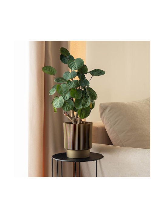 Kadax Kunststoff Blumentopf Gold 17cm