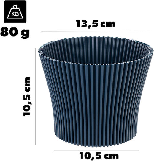 Kadax Ghiveci De Flori Din Plastic Albastru Navy 13 Cm
