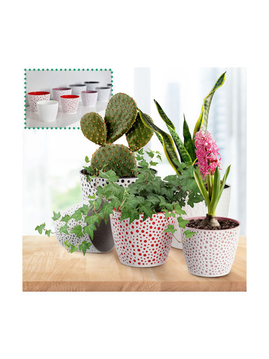 Kadax Plastic Pink Flower Pot 11x11cm