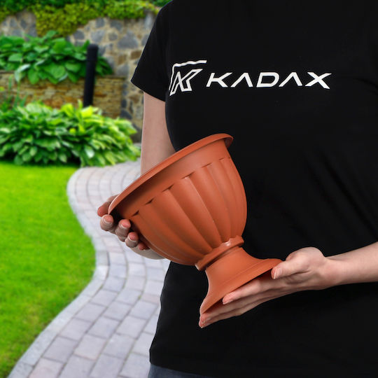 Kadax Саксия За Цветя Пластмасова Терракота 23см