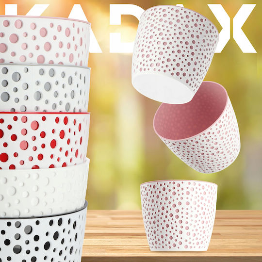 Kadax Саксия за цветя Пластмасова Розова 19x19см