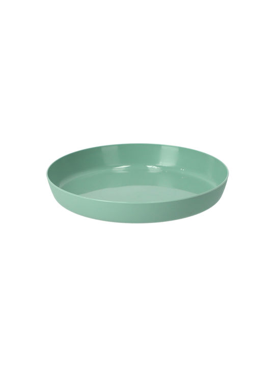 Kadax Γλάστρα Πλαστική Green με Πιάτο 12x11x10εκ.