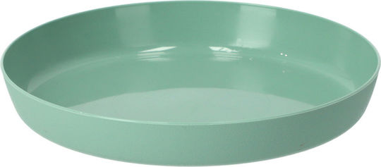 Kadax Kunststoff Blumentopf Grün mit Untersetzer 12x11x10cm