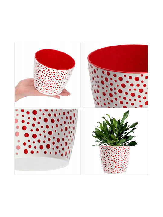 Kadax Kadax Kunststoff Blumentopf Rot 13x13cm