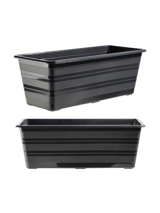Kadax Planter Box Din Plastic Gri 40 Cm