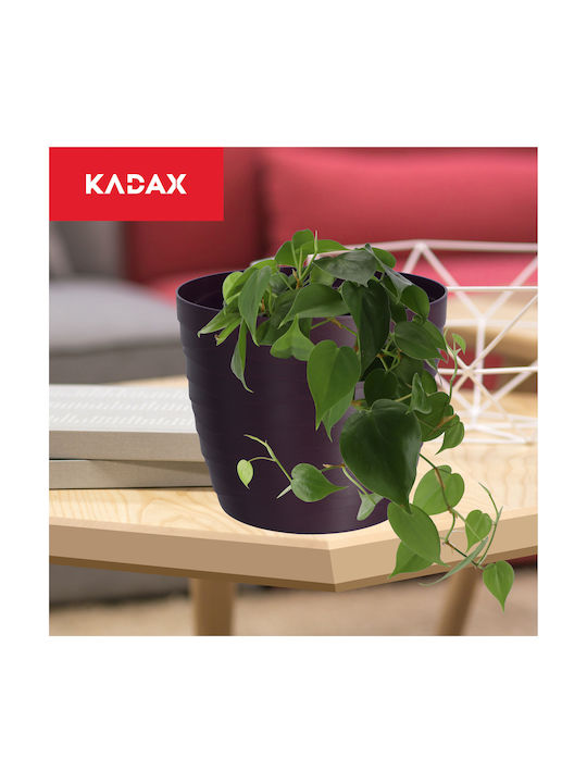 Kadax Plastic Flower Pot Plum 13x13cm