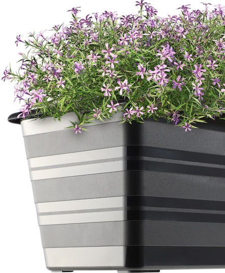 Kadax Set of 4 Gray Plastic Planter Boxes