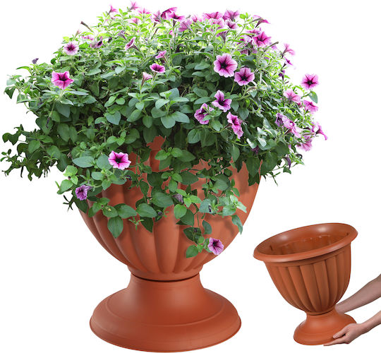 Kadax Kadax Kunststoff Blumentopf Orange 40cm