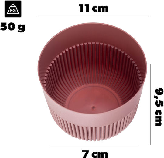 Kadax Kadax Kunststoff Blumentopf Rosa 11x11cm