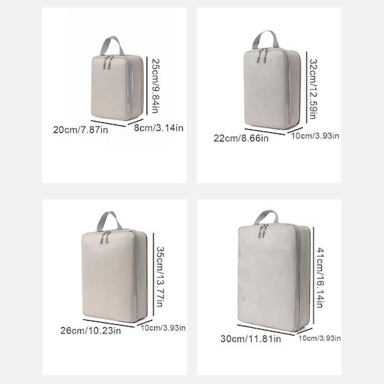 Gray Organizer Case 4 Pieces