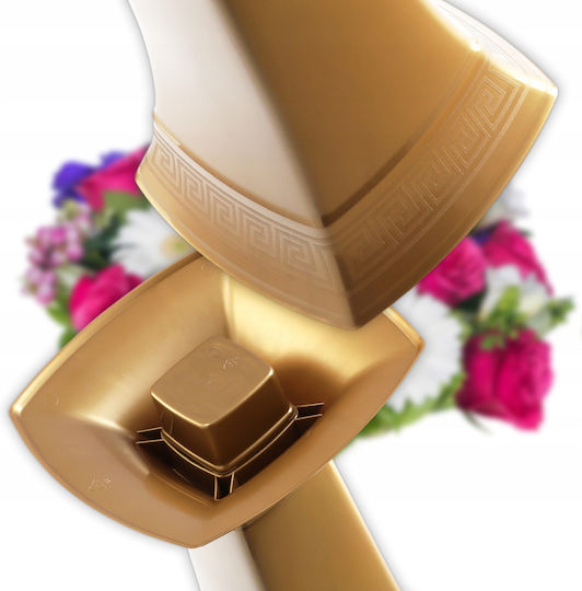Kadax Plastic Gold Flower Pot