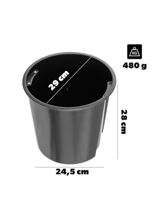 Kadax Ghiveci De Flori Din Plastic Negru 30x30x30cm Kadax Ghiveci De Flori Din Plastic Negru 30x30x30cm