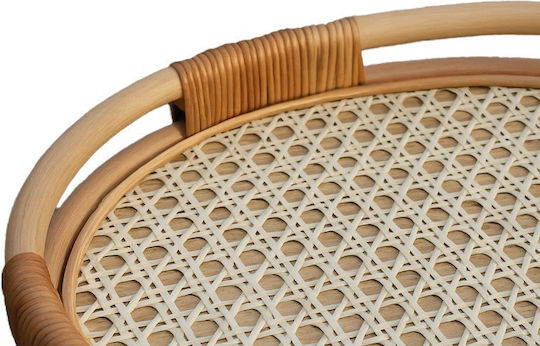 Polihome Dekorative Tabletts Rattan Rund 3 Stück