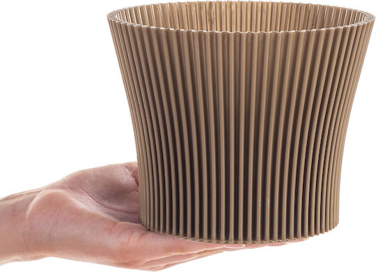 Kadax Ghiveci De Flori Din Plastic Auriu 15 Cm