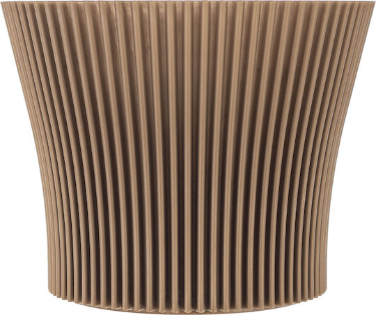 Kadax Ghiveci De Flori Din Plastic Auriu 15 Cm