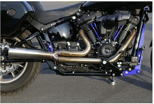 Kodlin Комплект за изпускателна система за мотоциклет Harley Davidson '18 '24 Softail Next Level 2-1 Изпускателна система Ясна Неръждаема стомана