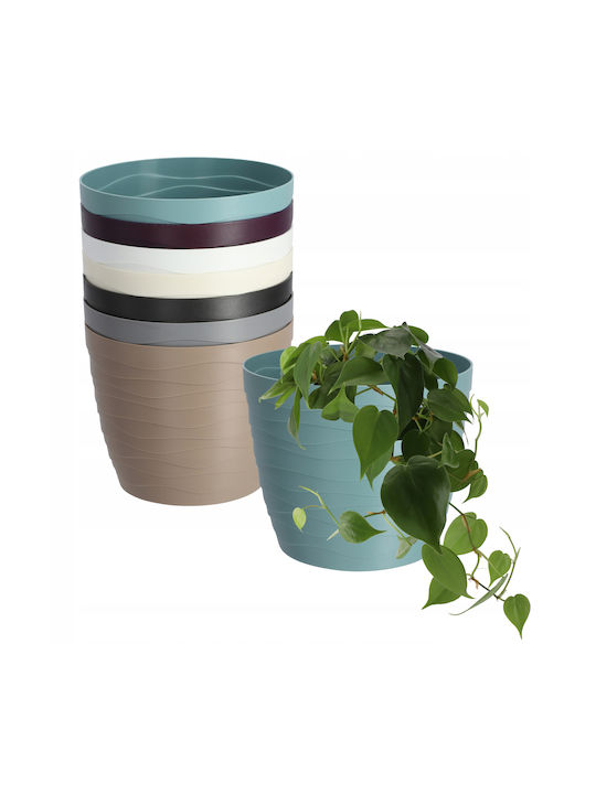 Kadax Plastic Flower Pot Green 13x13cm