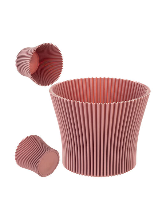 Kadax Ghiveci De Flori Din Plastic Roz 13 Cm