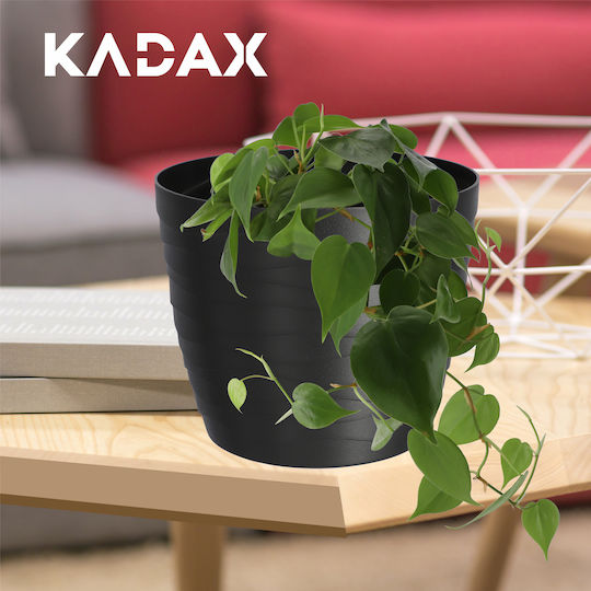 Kadax Kadax Kunststoff Pflanzgefäß Schwarz 15x15cm