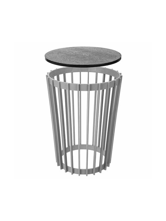 Kadax Plastic Gray Flower Pot