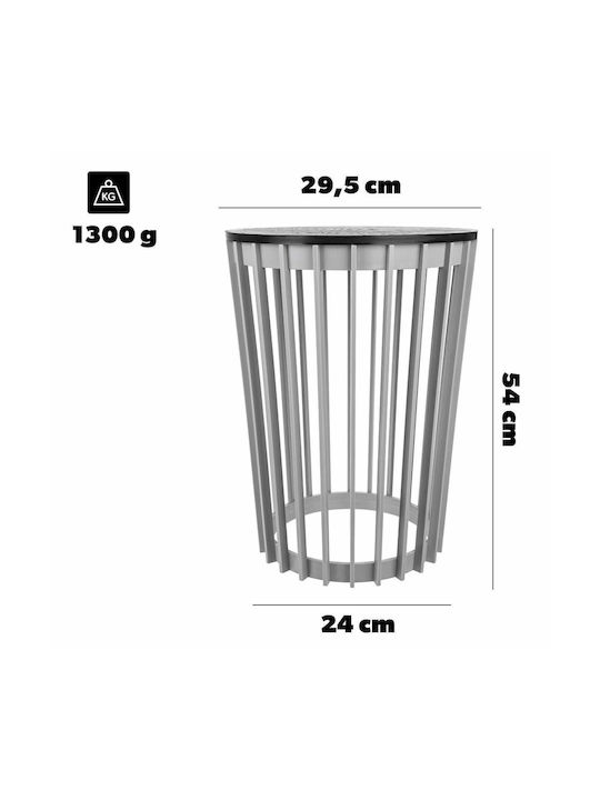 Kadax Plastic Gray Flower Pot