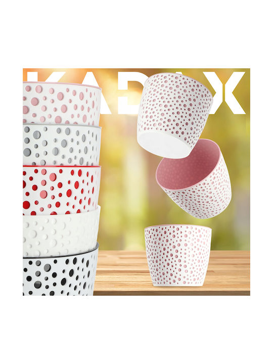 Kadax Пластмасова Саксия За Цветя Розова 21x21см