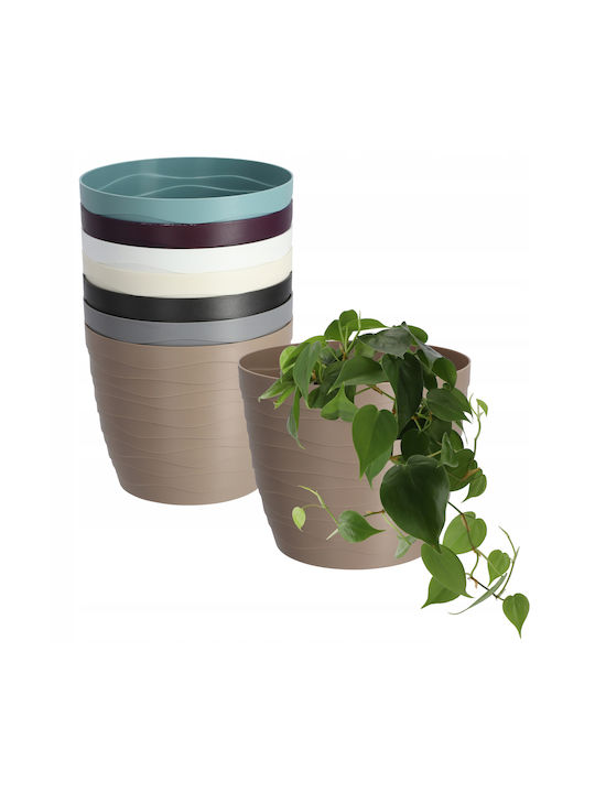 Kadax Kadax Kunststoff Blumentopf Beige 13x13cm