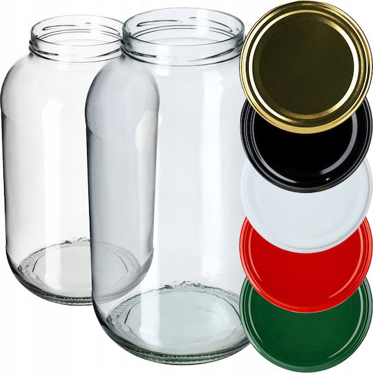 Kadax Glas Gefäß Preserves 4000ml (2Stück)