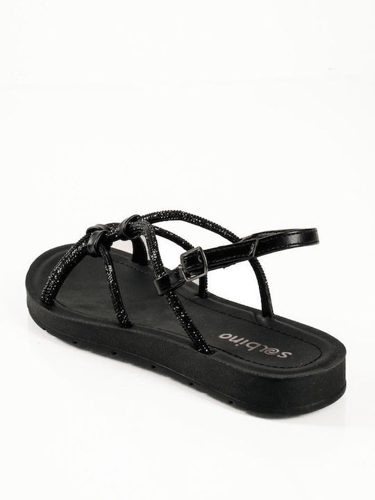 Women's Flat Sandals Black
