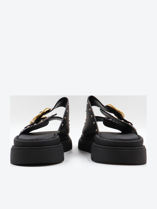 Γυναικεία Σανδάλια Flatforms Μαύρα