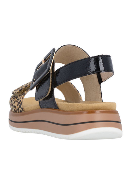 Damen Flache Schwarze Sandalen