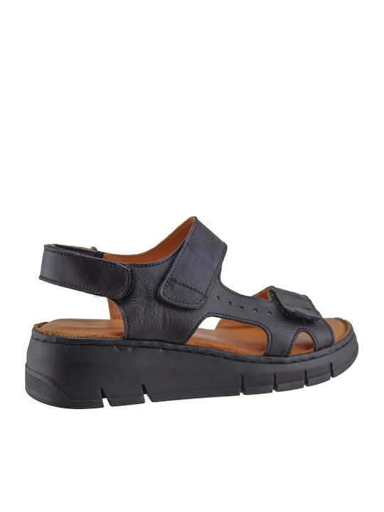 Sandale Casual Damă Din Piele Negre