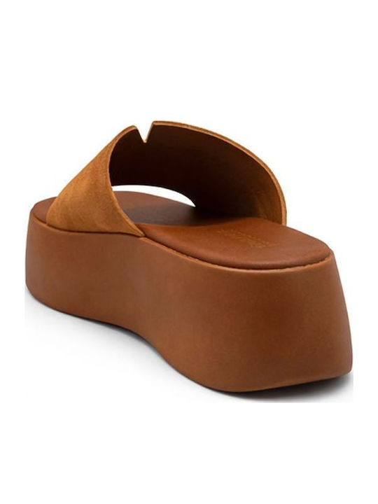Women's Flat Sandals Flatforms Brown