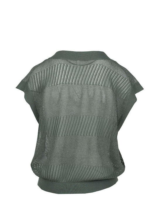 Only Damen Bluse Ärmellose Grüne