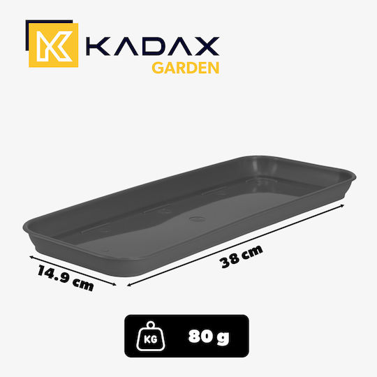 Kadax Farfurie Pentru Floare Din Plastic Antracit 40x14.9cm 31519