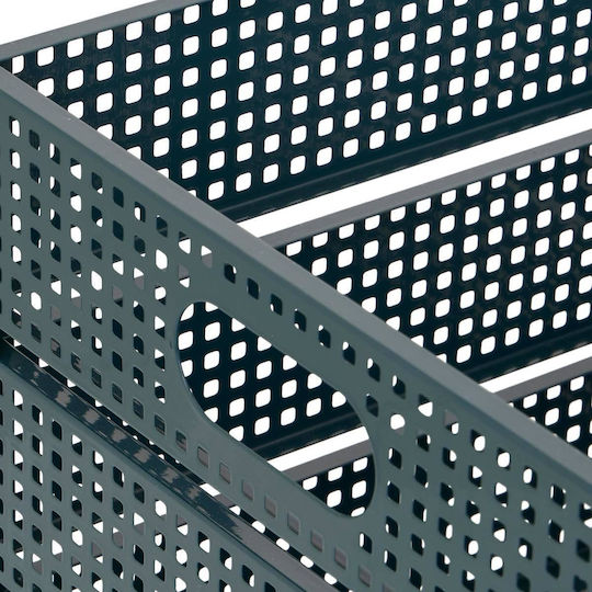 Atmosphera Metal Storage Box with Wheels and Lid 35x35x30cm