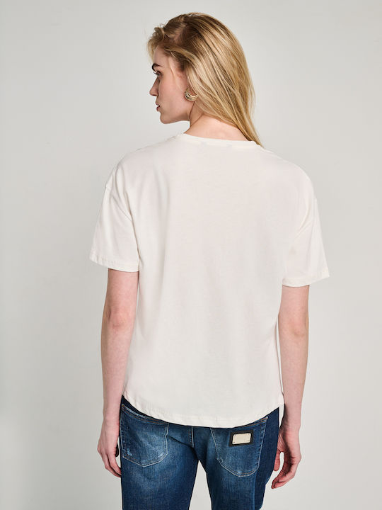 Women's Short Sleeve Blouse White 63-003.055.N0010