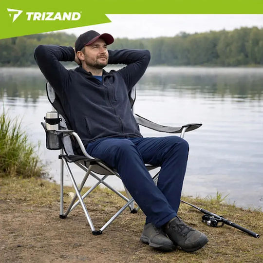 Trizand Плажен стол Черен