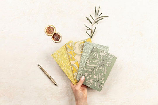 Clairefontaine Notebook A6 32 Sheets Ruled with Pen Case White YELLOW