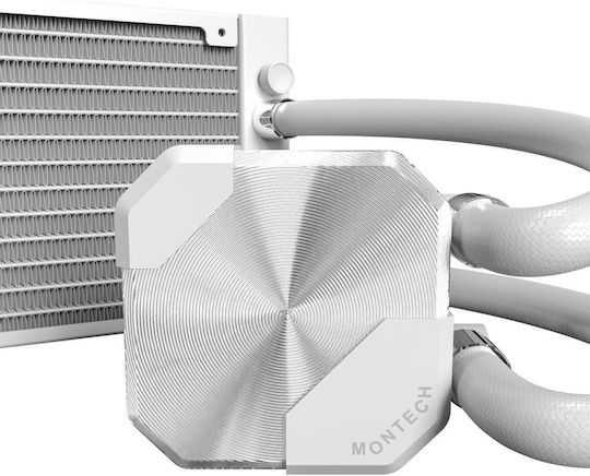 Montech Silent240 Wasserkühlsysteme AIO CPU mit 2 Lüfterabmessung 120mm Weiße